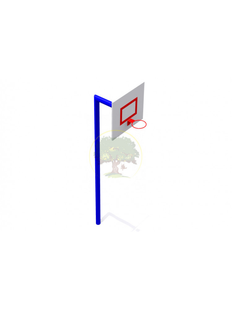 Спортивный элемент "Баскетбольная стойка с щитом" №33
