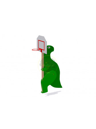 Спортивный элемент "Баскетбольная стойка-динозаврик" №55