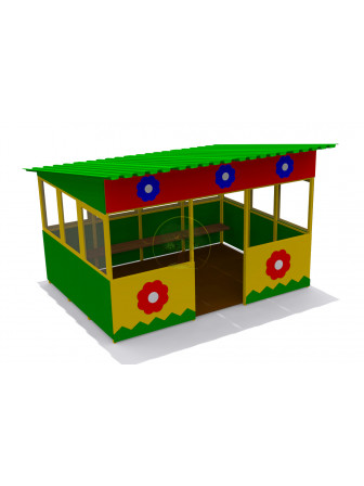 Теневой навес 13 м2 "Цветочек" №7