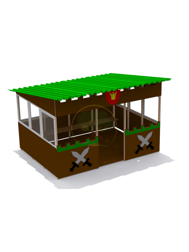 Теневой навес 13 м2 "Крепость" №25