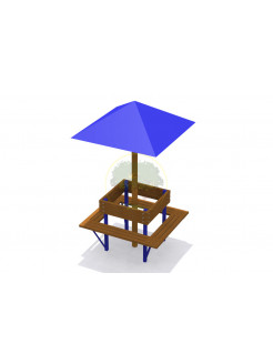 Пляжный зонт со скамейкой