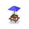 Пляжный зонт со скамейкой