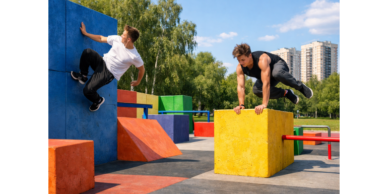  Паркур-площадки: оборудование для преодоления препятствий в городских условиях